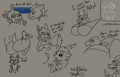 anthro big_butt butt clothed clothing crossgender e621_comment female ftm_crossgender fur hair male mtf_crossgender silly tail text wolfbaloo nintendo star_fox falco_lombardi fox_mccloud general_scales krystal_(star_fox) avian canid canine fox mammal scalie sharpclaw_(star_fox) digital_media_(artwork) english_text meme monochrome sketch