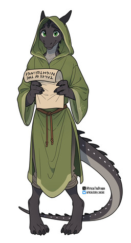 anthro clothed clothed_male clothing male scroll arkciathedragon mythology wings_of_fire starflight_(wof) dragon mythological_creature mythological_scalie nightwing_(wof) scalie hi_res