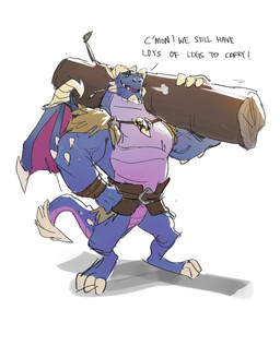 anthro big_chest blue_body dialogue holding_log holding_object horn log looking_at_viewer male muscular muscular_anthro muscular_male pecs solo spikes spikes_(anatomy) tail text top_heavy wings wood 0rang3 activision mythology spyro_reignited_trilogy spyro_the_dragon bubba_(spyro) rescued_dragons_(spyro) dragon mythological_creature mythological_scalie scalie absurd_res english_text hi_res