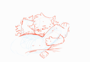 anthro bed blush condom duo fellatio furniture genitals male male/male moan nude oral penile penis sex sexual_barrier_device simple_background text wet wet_penis conditional_dnp scoty_doodlerz scott_james(scoty_doodlerz) canid canine mammal absurd_res animated guide_lines hi_res line_art loop sketch