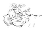 anthro areola barbell_piercing bedding biped black_text blanket breasts command duo emanata facial_piercing female female/female freckles hypnosis mind_control nipple_barbell nipple_piercing nipples nose_piercing nose_ring nude piercing pillow repeated_text ring_piercing sitting speech_bubble spiral text under_blanket under_covers caringsins mammal rodent species_request english_text handwritten_text signature