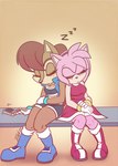 accessory anthro black_nose boots bottomwear bracelet brown_hair clothed clothing dress duo eyes_closed female footwear fully_clothed gloves hair hair_accessory hairband handwear jewelry pink_hair shoes shorts sleeping sound_effects topwear vest vowelless vowelless_sound_effect zzz metalpandora archie_comics sega sonic_the_hedgehog_(archie) sonic_the_hedgehog_(comics) sonic_the_hedgehog_(series) amy_rose nicole_(computer) sally_acorn chipmunk eulipotyphlan ground_squirrel hedgehog mammal rodent sciurid 2021 digital_media_(artwork) signature