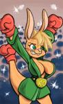 anthro bathrobe belt big_breasts blonde_hair boxer boxing_gloves breasts cleavage clothed clothing female gloves green_eyes hair huge_breasts joelasko kangaroo ko mammal marsupial smile
Rating: Questionable
Score: 13
User: Robinebra
Date: October 14, 2013