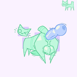 anal animal_genitalia animal_penis anus balls big_balls big_penis butt canine_genitalia canine_penis duo emoticon erection feral genitals green_body male motion_lines one_eye_closed penis presenting presenting_hindquarters quadruped rear_view sex simple_background toony wink shay_the_bunny domestic_cat felid feline felis mammal 1:1 hi_res