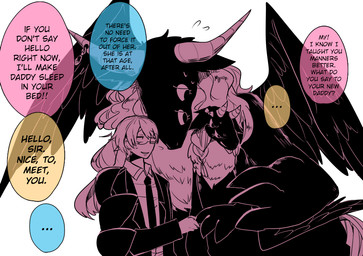 claws dragon english_text family horn human interspecies mammal mane sanzo scalie text translated wings

Rating: Safe
Score: 9
User: MidoriTranslates
Date: November 26, 2015