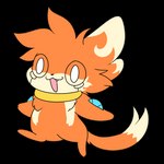 ambiguous_gender blinking fangs feral fur fur_markings hollow_eyes jumping markings open_mouth orange_body orange_fur running solo teeth waving_arms noarustar nintendo pokemon crumb_(buizel) buizel generation_4_pokemon pokemon_(species) animated short_playtime