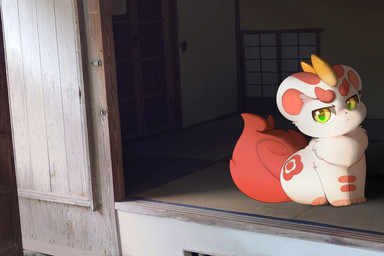 ambiguous_gender building chest_tuft detailed_background feral fluffy fluffy_tail fur fur_markings green_eyes horn house inner_ear_fluff markings mouth_closed paws photo_background red_body red_fur round_ears sitting solo tail tuft white_body white_fur hirochanu asian_mythology chinese_mythology east_asian_mythology fabulous_beasts fenz_(studio) mythology bixie_(fabulous_beasts) mythological_creature pixiu 3:2 colored hi_res photography_(artwork)