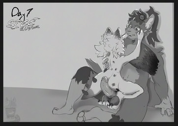 anthro ball_grab balls big_balls big_penis chest_tuft claws cupped_hands cupping_head curling_toes digit_ring duo erection eyewear eyewear_on_head eyewear_only featureless_feet feet foot_on_balls fur genitals goggles goggles_on_head goggles_only half-closed_eyes hot_dogging humanoid_genitalia humanoid_penis jewelry male multicolored_body multicolored_fur multicolored_tail narrowed_eyes neck_tuft nude on_lap paws paws_on_penis penis raised_arm ring sex sitting sitting_on_another sitting_on_ground sitting_on_lap size_difference spikes tail thick_thighs toe_claws toe_ring toes tuft wings tabascomilk kinktober_2025 hybrid kangaroo kobold macropod mammal marsupial scalie 2025 hi_res nonbinary_(lore)