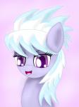 female purple_eyes simple_background smile solo robert8164 friendship_is_magic hasbro my_little_pony cloud_chaser_(mlp) equid equine horse mammal pony 3:4 hi_res