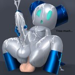 abdominal_bulge anal anal_penetration balls big_penis blue_body bodily_fluids crouching cum cum_on_balls cum_on_body cum_on_chest cum_on_face cum_on_own_face cum_on_penis cum_on_self cumshot dialogue dildo dildo_in_ass dildo_insertion dildo_sitting ejaculation empty_eyes excessive_cum excessive_genital_fluids genital_fluids genitals glistening glistening_body grey_body machine male masturbating_while_penetrated masturbation metallic_body not_furry object_in_ass open_mouth penetration penis sex_toy sex_toy_in_ass sex_toy_insertion simple_background solo text thick_thighs wide_hips ahoeforcoffee robotboy robotboy_(character) humanoid robot robot_humanoid 1:1 english_text hi_res