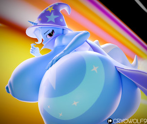 anthro areola big_breasts big_butt blue_areola blue_body blue_breasts blue_nipples breasts bubble_butt butt cape clothing cutie_mark eyebrows eyelashes female hat headgear headwear horn huge_breasts huge_butt hyper hyper_breasts hyper_butt looking_at_viewer nipples purple_eyes solo wizard_hat cryowolf9 friendship_is_magic hasbro my_little_pony mythology trixie_(mlp) equid equine mammal mythological_creature mythological_equine unicorn 3d_(artwork) digital_media_(artwork) hi_res