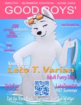 anthro barely_visible_genitalia blue_eyes clothing eyewear eyewear_on_head fur genitals goggles goggles_on_head good_boy male nude nude_anthro partially_submerged qr_code solo swimming_trunks swimwear water white_body white_fur letodoesart leto_(letodoesart) arctic_fox canid canine fox mammal true_fox 2025 cover hi_res magazine_cover