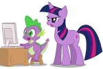 computer disgust duo electronics female feral fur hair horn internet jealous male multicolored_hair purple_body purple_fur purple_hair shocked tail two_tone_hair rinoaleonmac friendship_is_magic hasbro i_can't_fap_to_this my_little_pony mythology spike_(mlp) twilight_sparkle_(mlp) dragon equid equine mammal mythological_creature mythological_equine mythological_scalie scalie unicorn meme reaction_image