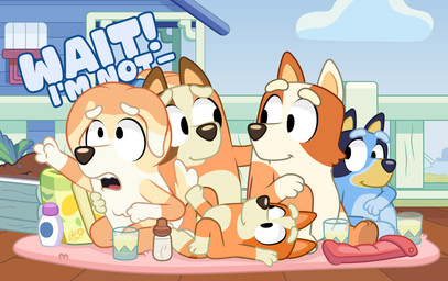 anthro bag bedding beverage blanket blue_body blue_fur brown_body brown_fur container cup deck_(structure) dialogue drinking_glass ears_tied_back female fur glass glass_container glass_cup gloves_(marking) group holidays leg_markings lying markings on_back orange_body orange_fur ponytail_ears pregnant pregnant_anthro pregnant_female sitting socks_(marking) tan_body tan_fur text yelling dm29 bluey_(series) mother's_day bingo_heeler bluey_heeler brandy_cattle chilli_heeler frisky_(bluey) australian_cattle_dog bird_dog canid canine canis cattledog cocker_spaniel domestic_dog herding_dog hunting_dog mammal pastoral_dog spaniel english_text aunt_(lore) aunt_and_niece_(lore) daughter_(lore) mother_(lore) mother_and_child_(lore) mother_and_daughter_(lore) niece_(lore) parent_(lore) parent_and_child_(lore) parent_and_daughter_(lore) sibling_(lore) sister_(lore) sisters_(lore)