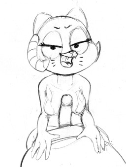 2_horns 4_fingers alternate_form anthro bedroom_eyes big_breasts big_eyes big_penis biped breasts curved_eyebrows curved_horn duo erection eyebrows eyelashes fangs female fingers fire first_person_view frown genitals glans half-closed_eyes hand_on_another's_belly hand_on_belly high-angle_view horn humanoid_genitalia humanoid_hands humanoid_penis iris looking_at_viewer male male/female male_pov markings mature_anthro mature_female narrowed_eyes no_pupils nude nude_anthro nude_female nude_male open_frown open_mouth open_smile penis pointy_ears prick_ears seductive smile smiling_at_viewer snout striped_horn stripes teeth tongue whisker_markings zambs cartoon_network the_amazing_world_of_gumball nicole_watterson domestic_cat felid feline felis mammal succubus 2025 absurd_res black_and_white digital_drawing_(artwork) digital_media_(artwork) hi_res monochrome sketch