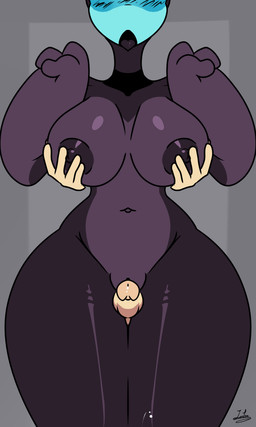 3_fingers anthro big_breasts big_forearms big_penis biped blush blush_lines blushing_profusely bodily_fluids breast_grab breast_grab_from_behind breast_squeeze breast_squish breasts breath cum cumshot curvy_figure duo ejaculation endless_cum erection female female_anthro fingers forearms from_behind_position genital_fluids genitals hand_on_breast hourglass_figure huge_breasts huge_hips huge_thighs human_on_anthro interspecies male male/female male_human navel nude nude_female panting penis penis_against_pussy plump_labia sex simple_background squeezing squish submissive submissive_anthro submissive_female thick_thighs thigh_sex thrusting tongue tongue_out vulva wide_hips leyla0223 px_0-25 alien human mammal 2025 2d_animation 3:5 animated hi_res loop signature