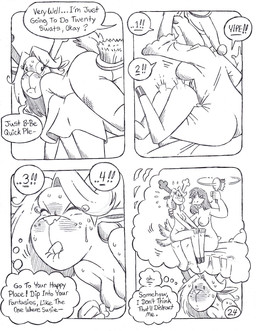 anthro big_breasts big_butt blush blush_lines breasts brush butt butt_slap clothed clothed/nude clothing daydream dialogue fantasizing female female/female freckled_face freckles group hairbrush hat headgear headwear horn imagination mature_anthro mature_female nightcap nightgown nude sharp_teeth slap small_breasts spanking teeth text trio circe_(artist) deltarune undertale_(series) noelle_holiday susie_(deltarune) toriel bovid caprine deer goat lizard mammal new_world_deer reindeer reptile scalie comic english_text hi_res