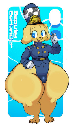 anthro clancey_coriander_(saltyseaskunk) clothing gloves handwear leotard male police police_officer police_uniform shortstack shortstack_male solo thick_thighs uniform whistle_(object) wide_hips bird_dog canid canine canis domestic_dog hunting_dog labrador mammal retriever absurd_res hi_res