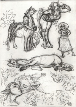 animal_genitalia anthro big_breasts bottomwear breasts casual_nudity clothing crop_top crotch_teats duo electronics eyelashes eyes_closed eyewear facial_hair feathering female female/female female_with_facial_hair food fully_sheathed fur genitals gesture gynomorph hair hand_gesture happy hat headgear headwear heart_symbol holding_hooves hooves horse_tail humanoid_face intersex kissing leaning_on_another long_hair looking_at_another looking_at_viewer lying nipples nude open_mouth phone pointing pointing_at_self pointy_ears rolled_up_sleeves romantic romantic_couple sandwich_(food) sheath shirt shorts side_boob skirt smile sparkles speech_bubble star sun_hat sunglasses talking_to_another teats thumbs_up topwear unbuttoned_shirt undercut vest wavy_hair jacqal european_mythology greek_mythology mythology centaur draft_horse equid equid_taur equine fjord_horse friesian horse humanoid_taur icelandic_horse mammal mammal_taur satyr taur 2024 absurd_res full-length_portrait graphite_(artwork) headshot_portrait hi_res multiple_scenes portrait sketch sketch_page traditional_media_(artwork)