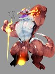 anthro balls big_penis erection genitals glans humanoid_genitalia humanoid_penis male muscular muscular_anthro muscular_male open_mouth pecs penis solo surprise vein veiny_penis mame02550912 nintendo pokemon generation_9_pokemon pokemon_(species) skeledirge 3:4 hi_res