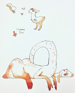 2_toes 3_fingers 4_toes 5_fingers alternate_form ambiguous_gender biped contextual_arrow directional_arrow eyelashes feathers feet feral fingers floppy_ears fluffy gloves_(marking) horizontal_pupils horn humanoid_hands leg_markings long_neck looking_away lying markings multicolored_body multicolored_feathers no_sclera on_front orange_body orange_eyes orange_feathers orange_horn orange_spots orange_tail pose pupils red_body red_feathers red_spots short_tail side_view simple_background snout socks_(marking) solo sponge spots spotted_body spotted_feathers standing tail text toes toony white_background white_body white_feathers wide_arrow wide_eyed tallestfriend animate_inanimate avian bovid caprine chimera goat hybrid mammal sponge_monster 2017 4:5 english_text full-length_portrait hi_res model_sheet multiple_images portrait species_name warm_colors