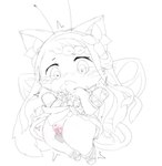 ambiguous_gender anthro blush chibi cunnilingus female genitals kemono nervous oral pussy sex solo vaginal young deaic arthropod butterfly domestic_cat felid feline felis hybrid insect lepidopteran mammal sketch