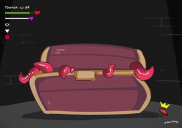 3_toes ambiguous_gender anal anal_penetration anthro anus bad_end bodily_fluids double_penetration dripping duo feet female forced fur game_over gameplay_mechanics genitals gui hair health_bar heart_symbol level_number lock lock_symbol lust_bar nipples nude nude_anthro nude_female penetration questionable_consent restrained restrained_arms restrained_by_tentacles restrained_legs saliva sex sharp_teeth simple_background solo sound_effects stamina_bar struggling tail tan_body tan_fur teeth tentacle_around_arm tentacle_around_leg tentacle_in_ass tentacle_in_vagina tentacle_penetration tentacle_sex tentacles text toes treasure_chest vaginal vaginal_penetration vore wood zinnick toofer felid feline mammal mimic mimic_chest monster pantherine prehistoric_species saber-toothed_tiger 2025 2d_animation animated frame_by_frame hi_res short_playtime sound voice_acted webm