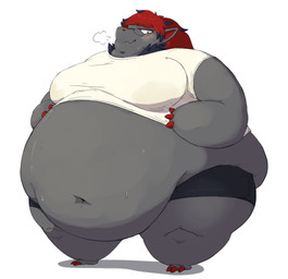 anthro barefoot belly belly_overhang big_belly big_moobs biped bodily_fluids bottomwear breath chubby_cheeks claw_fingers claw_toes claws clothing embarrassed eyewear fat_arms fat_legs feet fur glasses grey_body grey_fur hair huge_belly looking_away love_handles male moobs morbidly_obese morbidly_obese_anthro morbidly_obese_male muffin_top narrowed_eyes navel obese obese_anthro obese_male overweight overweight_anthro overweight_male pokemorph red_claws red_hair round_glasses shirt shorts simple_background snout solo stained_shirt standing sweat sweat_stain sweaty_armpit sweaty_belly sweaty_face sweaty_moobs t-shirt three-quarter_view topwear undersized_clothing undersized_shirt undersized_topwear wavy_mouth weight_gain white_background subakitsu nintendo pokemon generation_5_pokemon pokemon_(species) zoroark 2020 digital_drawing_(artwork) digital_media_(artwork) full-length_portrait portrait