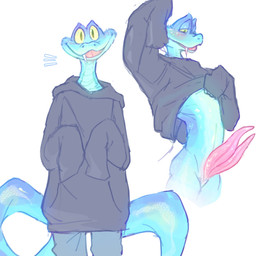 2_penises animal_genitalia animal_penis anthro anthrofied blue_body blush bottomless bottomwear clothed clothing clothing_lift erection genitals hemipenes hoodie hoodie_lift looking_at_viewer male multi_genitalia multi_penis oversized_clothing oversized_hoodie oversized_topwear pants penis scales simple_background smile solo tail tongue topwear shibuyatank disney zootopia gary_de'snake pit_viper reptile scalie snake viper hi_res