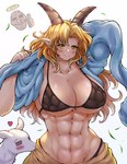 2024 abs absurd_res animal_humanoid big_breasts bikini bikini_top blonde_hair bovid bovid_humanoid breasts caprine caprine_humanoid clothing dendmy female female_focus feral goat goat_humanoid hair hi_res horizontal_pupils horn humanoid humanoid_focus humanoid_pointy_ears mammal mammal_humanoid muscular muscular_female pupils solo_focus swimwear two-piece_swimsuit yellow_eyes