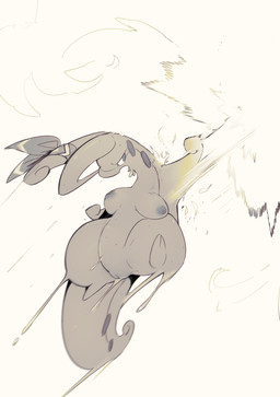 attack bodily_fluids breasts choice_scarf female fire genitals innie_vulva inverted_nipples jumping mostly_nude nipples nude open_mouth plump_labia punch scarf scarf_only simple_background slightly_chubby slime solo speed_lines tail thick_tail thick_thighs vulva white_background wide_hips dodudoru nintendo pokemon generation_6_pokemon goodra pokemon_(species) hi_res monochrome sketch