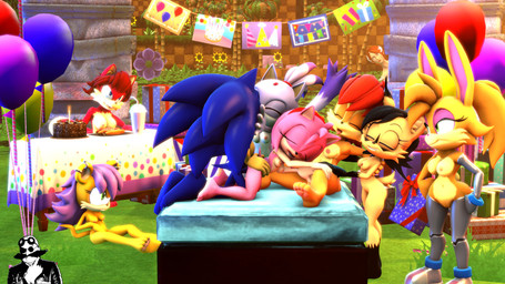 anthro balloon barefoot being_watched birthday birthday_party breasts cake decoration dessert doggystyle eyes_closed feet female food from_behind_position genitals group group_sex hair hand_on_face hero inflatable kissing looking_at_another male male/female nipples nude outside_sex penis ponytail princess royalty sex smile mobiusstrips69 milambre71_(modeler) voidwillow_(modeler) archie_comics sega sonic_the_hedgehog_(archie) sonic_the_hedgehog_(comics) sonic_the_hedgehog_(series) amy_rose blaze_the_cat bunnie_rabbot fiona_fox mina_mongoose nicole_the_lynx sally_acorn sonic_the_hedgehog canid canine chipmunk domestic_cat eulipotyphlan felid feline felis fox ground_squirrel hedgehog herpestid lagomorph leporid lynx mammal mongoose rabbit rodent sciurid 16:9 3d_(artwork) 4k absurd_res digital_media_(artwork) hi_res widescreen