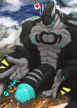 anthro barazoku blue_penis city_destruction continent_destruction crush death_count destruction genitals giga landscape_dwarfing macro male muscular muscular_anthro muscular_male pecs penis solo mfive_(artist) mythology erz_(ilon) aquatic cetacean dolphin dragon kaiju mammal mythological_creature mythological_scalie oceanic_dolphin orca scalie toothed_whale hi_res