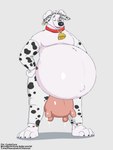 animal_genitalia belly belly_inflation big_belly bodily_fluids cow_costume cowbell cum cum_drip dripping feet genital_fluids genitals huge_belly hyper hyper_belly hyper_pregnancy inflation male navel outie_navel paws pregnant pregnant_male sheath slightly_chubby teats toes udder_balls udders cudacore pascal_(cudacore) 2024 hi_res