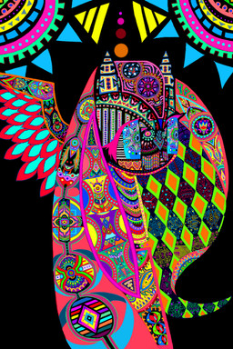 abstract_art alternate_color feathered_wings feathers female heart_symbol solo sun superflat surrealism symbol wings のには friendship_is_magic hasbro my_little_pony mythology fluttershy_(mlp) equid equine mammal mythological_creature mythological_equine pegasus 2:3 colorful_theme