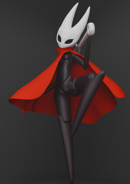 2_horns anthro breasts clothed clothing female horn partially_clothed solo zhenash hollow_knight_(franchise) team_cherry hornet_(hollow_knight) arthropod insect 3d_(artwork) absurd_res blender_(artwork) digital_media_(artwork) hi_res