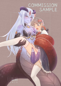2_horns 2_penises accessory animal_genitalia animal_genitalia_on_humanoid animal_penis apode biped blue_eyes bodily_fluids bottomless bottomless_human bottomless_male bow_ribbon breasts carrying_another carrying_partner censor_bar censored_genitalia censored_penis clothed clothed_male clothing coiling coiling_another countershading dress duo facial_markings femboy forehead_markings frilly frilly_clothing genitals grey_background grey_body grey_scales gynomorph hair hair_accessory hair_bow hair_ribbon head_markings heart_censor heart_symbol hemipenes holding_partner holding_partner's_leg horn human_on_humanoid imminent_sex ineffective_censorship intersex interspecies jewelry larger_gynomorph larger_gynomorph/small_male larger_humanoid larger_intersex legless legwear long_hair looking_at_genitalia looking_at_penis male markings monster_girl_(genre) mostly_nude_gynomorph multi_genitalia multi_penis nervous open_mouth penis platinum_blonde pointy_ears purple_body purple_breasts purple_horn purple_penis purple_skin raised_leg red_body red_scales restrained_arms ribbons scales serpentine short_hair simple_background size_difference smaller_human smaller_male smile split_form spread_legs spreading stockings sweat sweatdrop tan_penis text white_hair yellow_eyes iimia monster_girl_quest alice_(monster_girl_quest) luka_(monster_girl_quest) draconcopode horned_humanoid human humanoid lamia mammal reptile scalie snake 2024 artist_name censored dated digital_drawing_(artwork) digital_media_(artwork) english_text hi_res japanese_description watermark