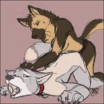 anal anal_penetration anthro anthro_on_anthro anthro_penetrated anthro_penetrating anthro_penetrating_anthro ass_up bodily_fluids collar crying duo ears_down eyebrows female female_penetrating female_penetrating_male from_behind_position hair hair_grab leapfrog_position male male/female male_penetrated object_in_ass pegging penetration pivoted_ears raised_inner_eyebrows sex sex_toy sex_toy_in_ass sex_toy_insertion sex_toy_penetration strapon tears touching_hair toying_partner crys kana_(draugr) canid canine canis domestic_dog mammal 1:1 2013 dated hi_res signature sketch