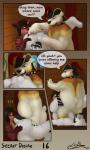 3:5 anal anthro anthro_fingered anthro_fingering anthro_fingering_anthro anthro_on_anthro balls bear being_watched big_butt blush bodily_fluids butt cap.grolarbear captain_oku_(cap.grolarbear) clothing collar comic cum dialogue english_text erection fingering genital_fluids genitals grolar_bear group group_sex hat headgear headwear hi_res humanoid_genitalia humanoid_penis hybrid ja'far_eli_(goodbye167) jolan_joestar licking looking_at_another male male/male male_fingering_male mammal overweight penis pinned pirate pirate_hat polar_bear sex speech_bubble text threesome tongue tongue_out trio upside_down ursine