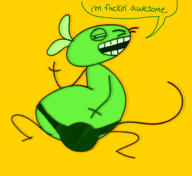 anthro bulge clothing dialogue male profanity smug solo style_emulation text thong underwear crazymazies 12_oz._mouse adult_swim cartoon_network mouse_fitzgerald mammal mouse murid murine rodent english_text hi_res