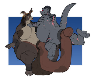 2_horns abdominal_bulge anal anal_penetration animal_genitalia animal_penis anthro anus areola arm_scar back_scar balls belly big_areola big_balls big_belly big_breasts big_butt big_nipples big_penis black_nipples body_hair bottomless breasts butt casual_sex chest_hair clothed clothing double_back dreadlocks duo elderly elderly_anthro elderly_gynomorph elderly_intersex equine_genitalia equine_penis facial_piercing flaccid flared_penis fur genitals grey_body grey_scales grey_skin greying_hair gynomorph hair hairy hairy_balls hand_on_breast hankerchief happy_trail horn huge_areola huge_balls huge_belly huge_breasts huge_butt huge_hips huge_nipples huge_penis huge_thighs humanoid_hands hyper hyper_butt hyper_genitalia hyper_hips hyper_penis hyper_thighs impact_lines intersex kerchief leg_scar lip_piercing lip_ring lips motion_lines mottled mottled_genitalia mottled_penis multicolored_body multicolored_fur multicolored_scales multicolored_skin navel nipples nude obese obese_gynomorph obese_intersex overweight overweight_anthro overweight_gynomorph overweight_intersex pain penetration penile penis piercing pubes ring_piercing scales scar sex sheath simple_background sitting_on_knee striped_body stripes suspension tail tail_scar teeth thick_lips thick_penis thick_thighs wide_hips troopboob microsoft the_elder_scrolls argon jesse_"jack_in_the_box"_taylor_(grannybase) argonian asinus donkey equid equine hybrid mammal mule scalie 2025 colored digital_drawing_(artwork) digital_media_(artwork) hi_res