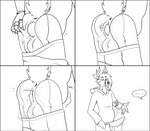 abdominal_bulge absurd_res anthro antlers balls base_two_layout black_border bodily_fluids bodily_noises border butt cervine clothed clothing cybernetic_arm cybernetic_limb cybernetics deer dialogue egg four_frame_grid four_frame_image genital_fluids genitals glurk grid_layout hi_res hoodie horn intersex large_penetration machine maleherm mammal new_world_deer non_oviparous_oviposition oviposition partially_clothed penetration penis precum pussy red_(topazknight) rumbling_stomach shortened_sound_effect solo sound_effect_variant sound_effects spread_butt spread_pussy spreading tapering_penis text topazknight topwear two_row_layout vaginal vaginal_fluids vaginal_penetration vowelless vowelless_sound_effect white-tailed_deer