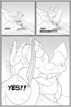 anthro big_muscles big_penis biped clock-face comic dragon english_text erection genitals growth hi_res huge_muscles huge_penis hyper hyper_genitalia hyper_muscles hyper_penis macro male monochrome muscle_growth muscular muscular_anthro muscular_male mythological_creature mythological_scalie mythology nude open_mouth penis scalie solo standing text