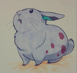 alternate_species ambiguous_gender blue_body blue_fur buckteeth dewlap_(anatomy) feral fur open_mouth solo teeth whiskers ichthy0stega nintendo pokemon generation_1_pokemon lagomorph leporid mammal nidoran nidoran♀ pokemon_(species) rabbit 2015