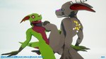 ambiguous_gender anthro claws duo female female/female horn low_poly nude obscured_sex obscured_tribadism obscured_vaginal sex simple_background tribadism vaginal kobold_dellarte kret sek humanoid kobold reptile scalie 16:9 3d_(artwork) digital_media_(artwork) hi_res widescreen