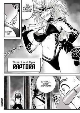 anthro bikini bikini_top breasts butt clothing collar dialogue fancomic female gas_mask group horn male mask monster_girl_(genre) navel sharp_teeth smug_grin swimwear tail teeth text thong trio tusks two-piece_swimsuit underwear saizuart one-punch_man one_(manga) raptora animal_humanoid human humanoid lizard_humanoid mammal monster reptile reptile_humanoid scalie scalie_humanoid comic english_text hi_res