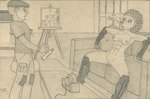 anthro areola armor breasts canvas carpet clothed clothed_male clothing dropping_object duo electric_fan female furniture genitals group hat headgear headwear inside looking_at_another male male/female medium_breasts nipples on_sofa painting partially_clothed partially_clothed_anthro partially_clothed_female pussy sitting sitting_on_sofa sofa spread_legs spreading surprised surprised_expression lobar antoni_(lobar) babasa echidna human mammal monotreme hi_res traditional_media_(artwork)