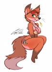 anthro bagelcollector bikini breasts canid canine clothed clothing eyewear female fox hi_res looking_at_viewer makeup mammal smile solo sunglasses swimwear thick_thighs