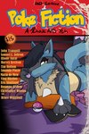 anthro blue_body blue_fur blue_hair book claws fangs fluffy fluffy_tail fur grey_body grey_fur hair male mentioned_character neck_tuft parody pokeball remake solo spikes spikes_(anatomy) tail teeth text tuft yellow_body yellow_eyes yellow_fur rhode_arts nintendo pokemon pulp_fiction rhode_(rhode_arts) canid canine generation_4_pokemon lucario mammal pokemon_(species) english_text hi_res meme