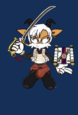 anthro bottomwear brown_bottomwear brown_clothing brown_pants clothing ear_piercing ear_ring eyewear floating footwear fur glasses gloves hair handwear horn male male_anthro pants piercing pointy_ears ring_piercing scarf scroll shoes small_glasses solo white_hair yellow_body yellow_eyes yellow_fur xxkenthewolfxx sega sonic_the_hedgehog_(series) fan_character bovid caprine goat mammal absurd_res alpha_channel flat_colors hi_res